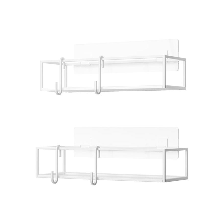 Umbra Cubiko Shower Bins (Set of 2) White White
