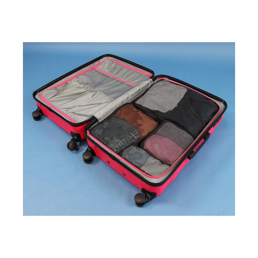 Explorer Square Packing Cube Set 6 Pack Black Black