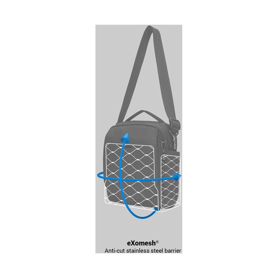 Pacsafe LS200 Anti-Theft Crossbody Bag Black Black