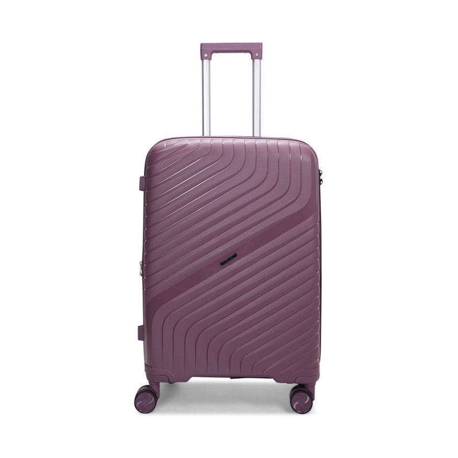 Nomad Journey 66cm Hardside Checked Suitcase Purple Purple