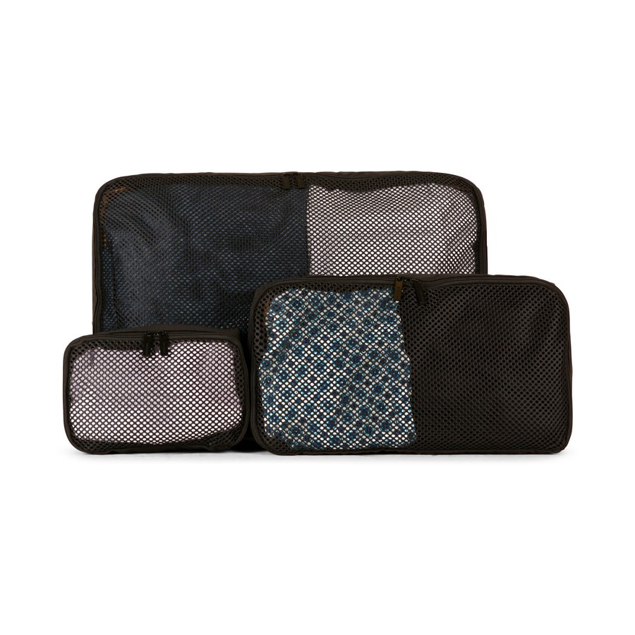 Explorer Medium Luna-Air Packing Cube Set Black Black