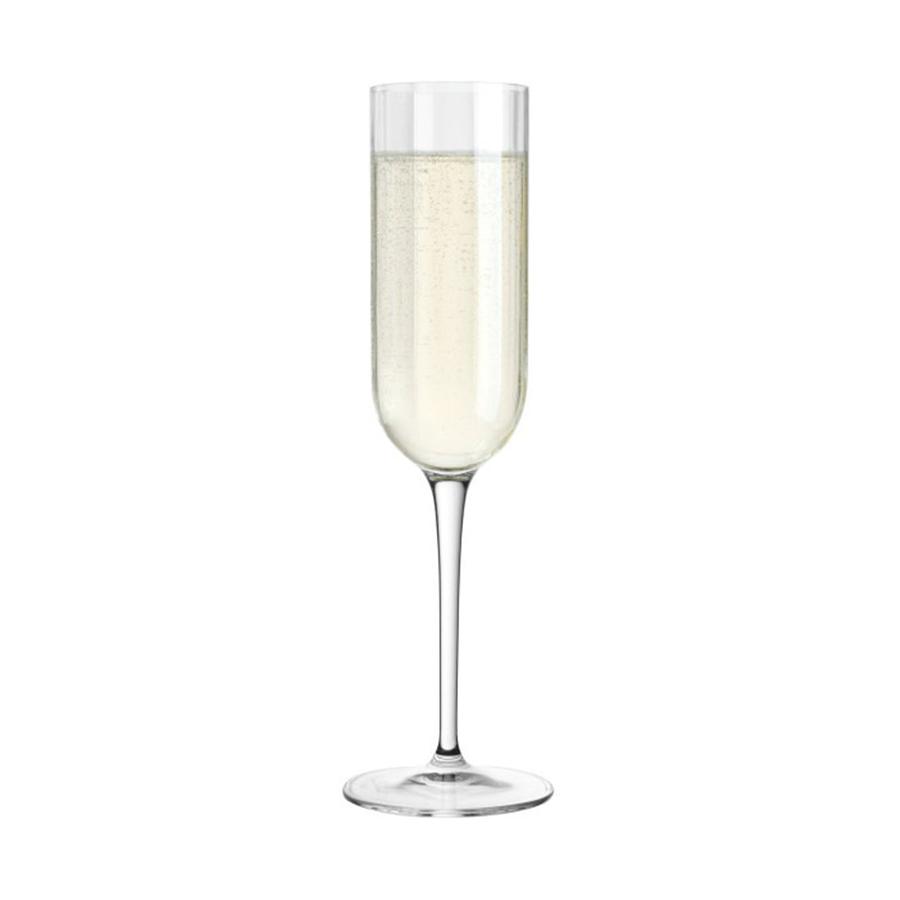 Luigi Bormioli Jazz 210ml Flute Gift Set of 4 Clear Clear