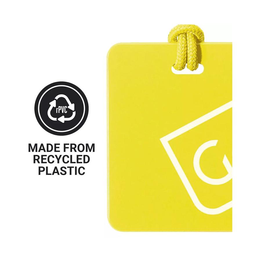 Go Travel Luggage Tags Twin Pack Yellow/Green Yellow/Green