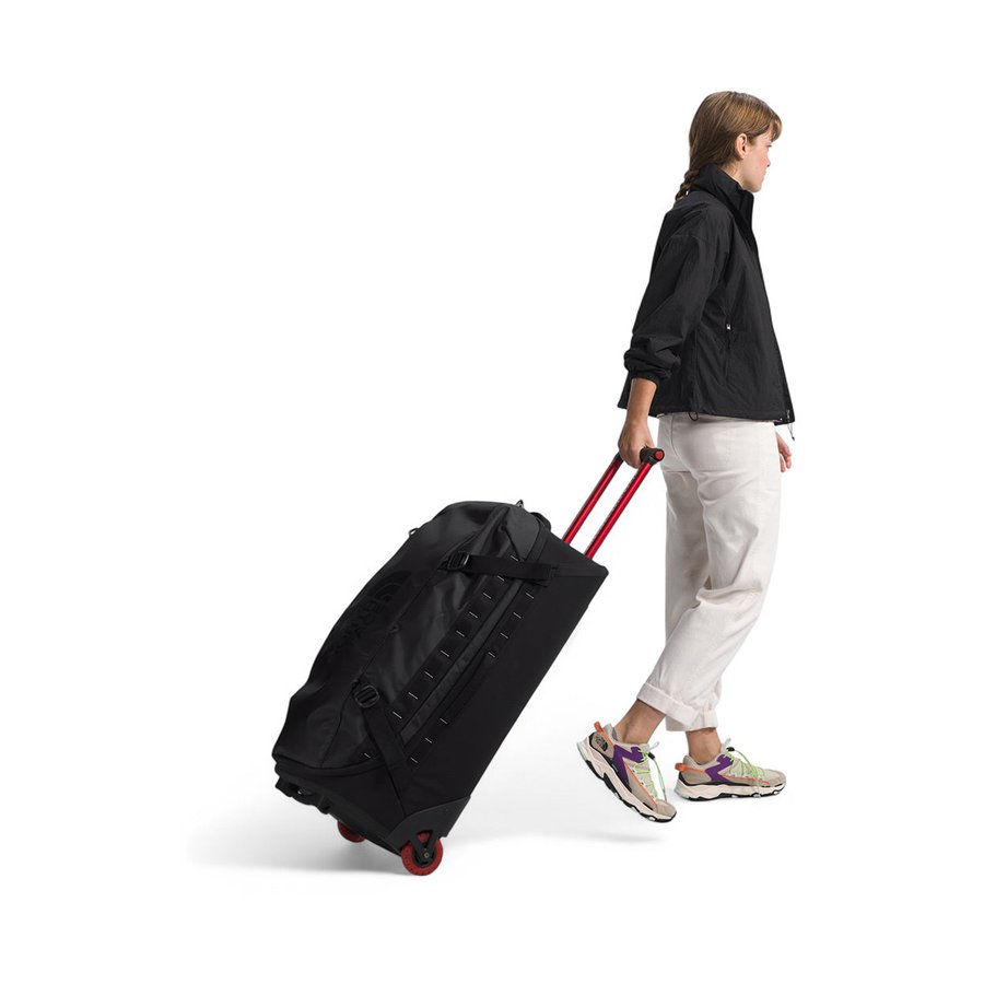 The North Face Base Camp Rolling Thunder 77cm Checked Suitcase Black Black