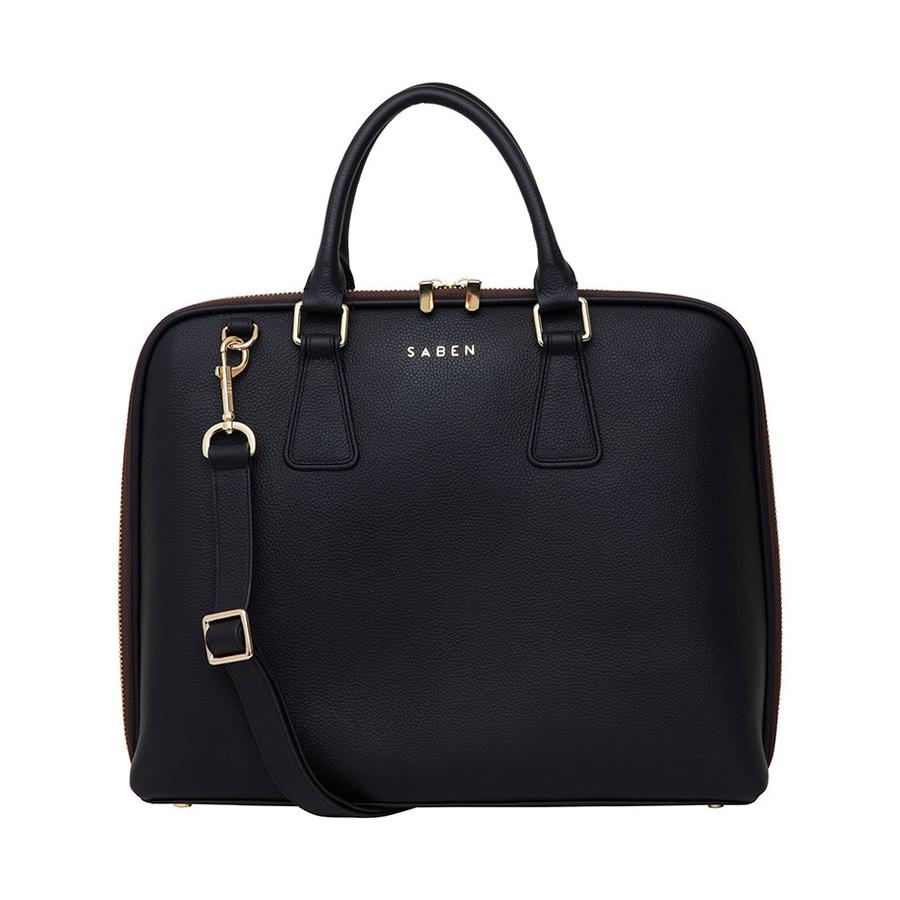 Saben Parker Briefcase Black Black
