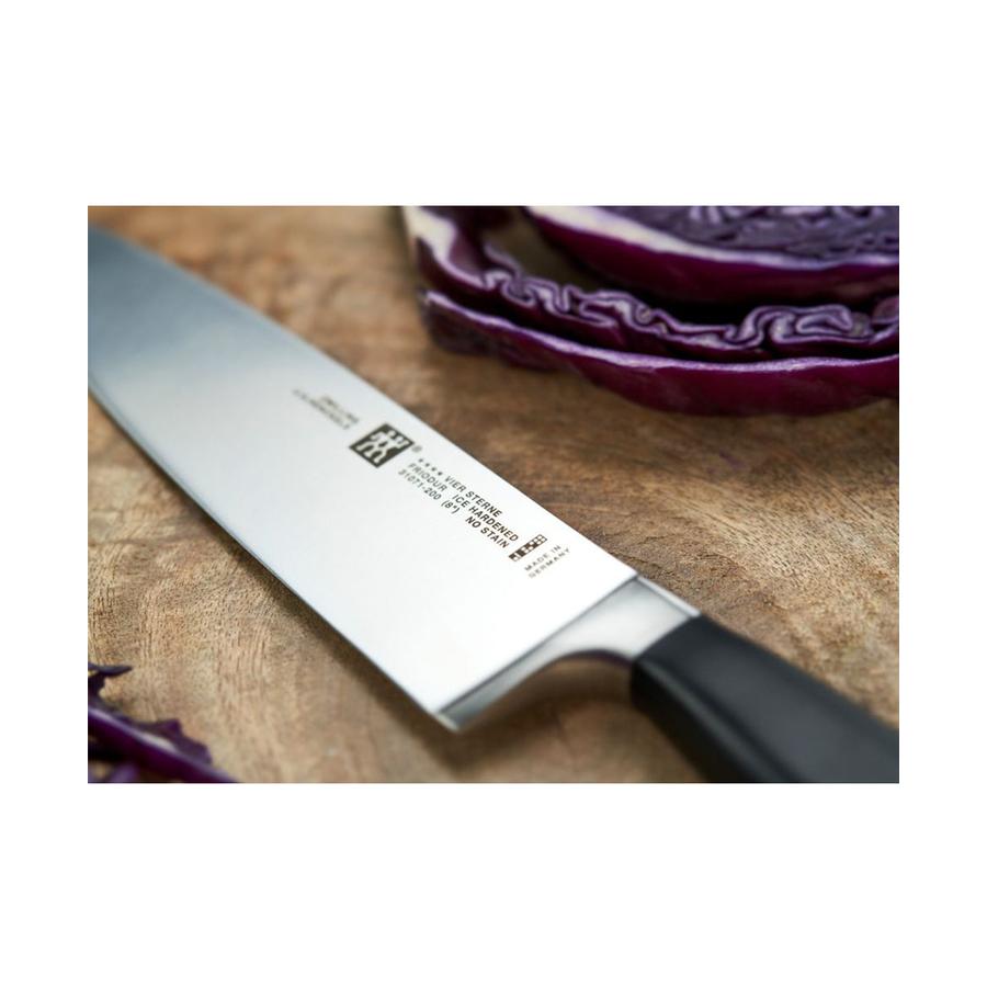 Zwilling Four Star 20cm Chef's Knife Black Black