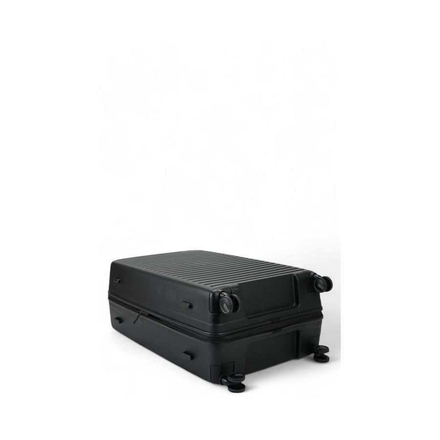 Samsonite Restackd 81cm Hardside Checked Suitcase Black Black