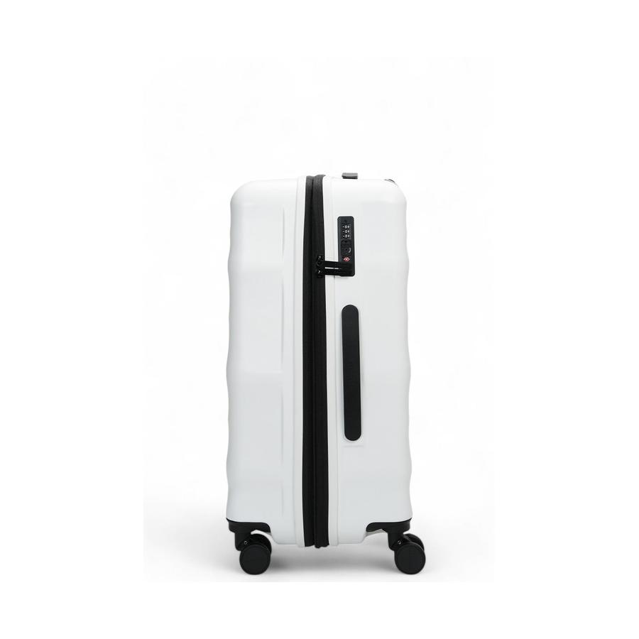 Explorer Luna-Air 63cm Hardside Checked Suitcase White White