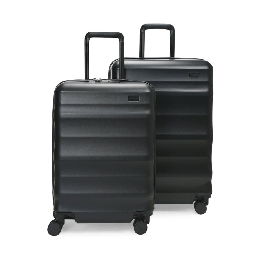 Explorer Luna-Air 55cm & 63cm Hardside Luggage Set Black Black