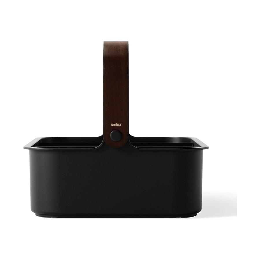 Umbra Bellwood Large Stackable Bin Black/Walnut Black/Walnut