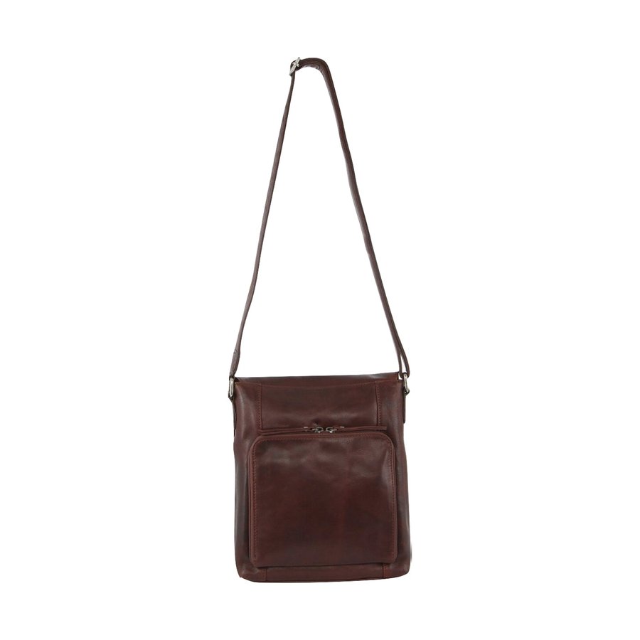 Milleni Leona Women's Leather Crossbody Bag Chestnut Chestnut