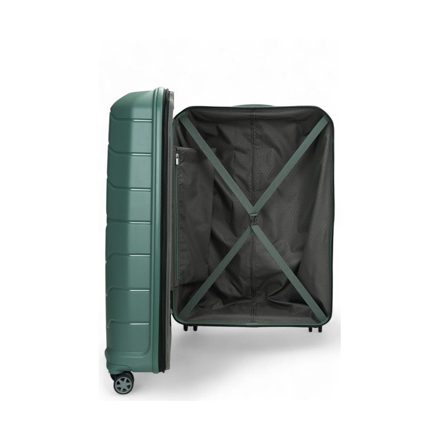 Samsonite Oc2lite 81cm Hardside Checked Suitcase Slate Green Slate Green