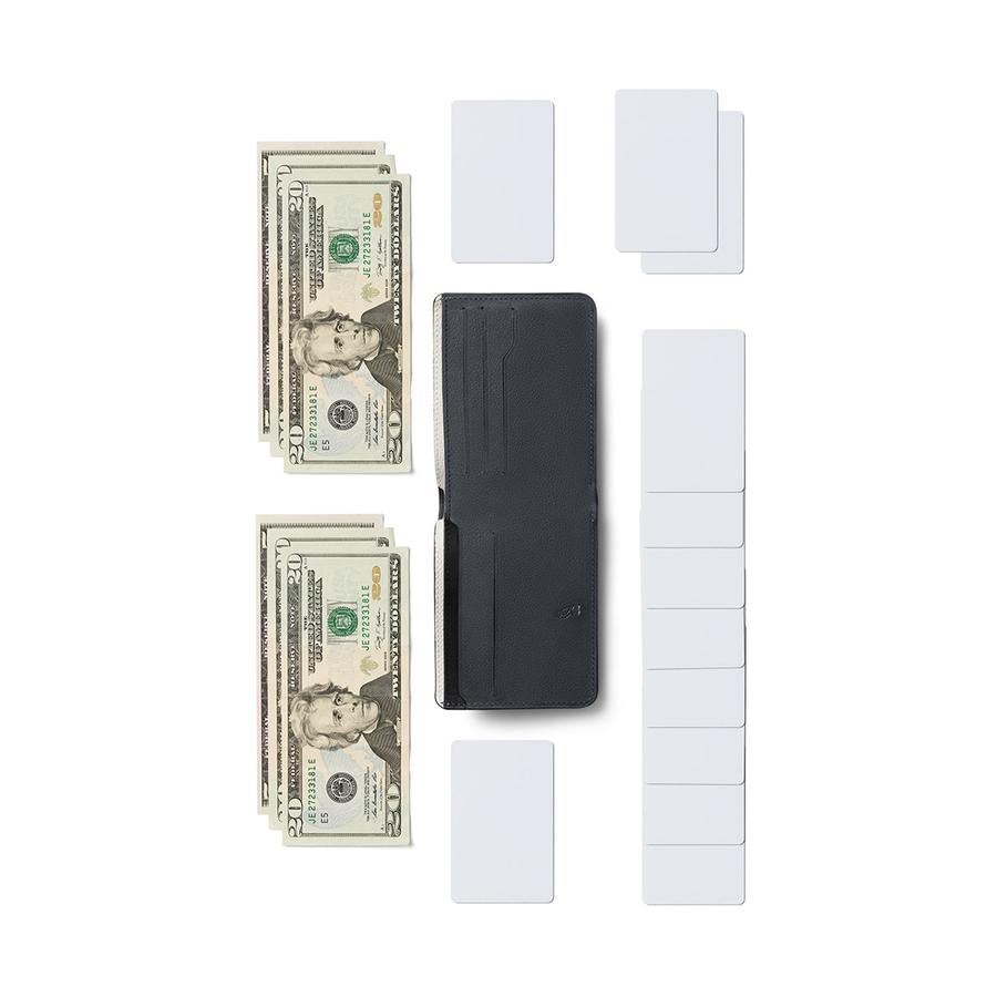 Bellroy RFID Hide & Seek LO Premium Leather Wallet Black Black