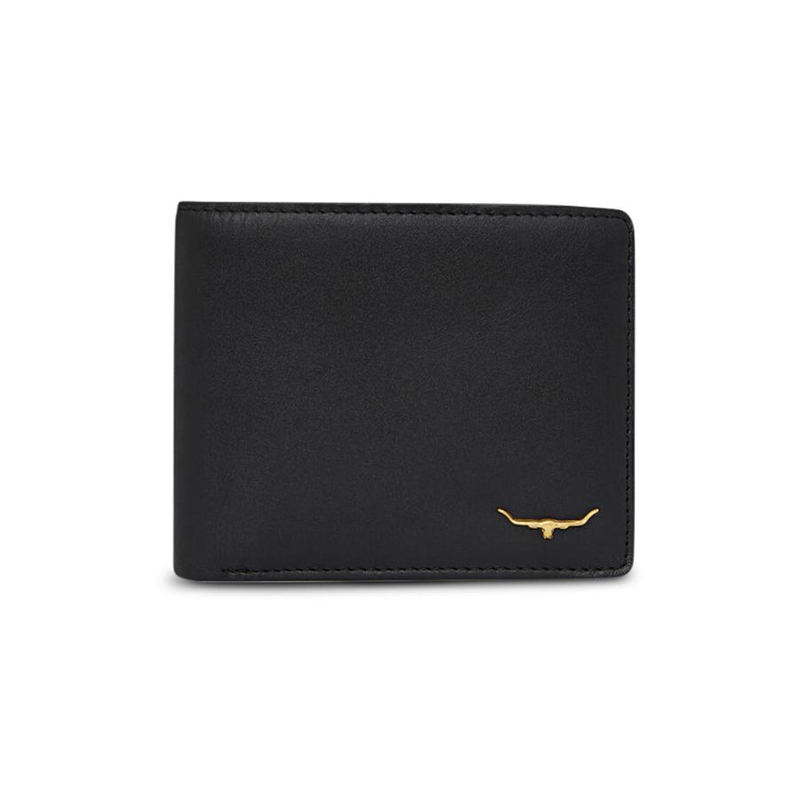RM Williams City Slim Bifold Wallet Black Black