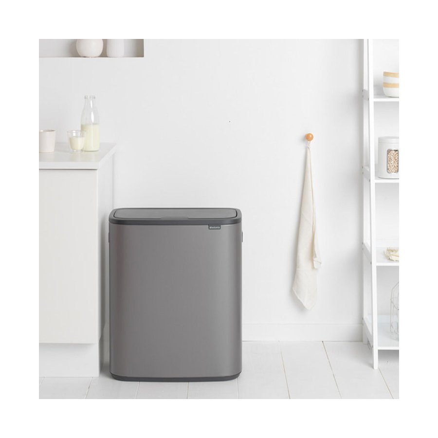 Brabantia Bo Touch Bin (60L) Platinum Platinum