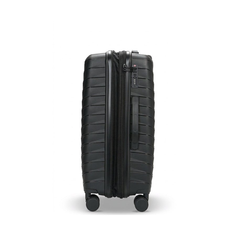 Caselite Expedition 65cm Hardside Checked Suitcase Black Black