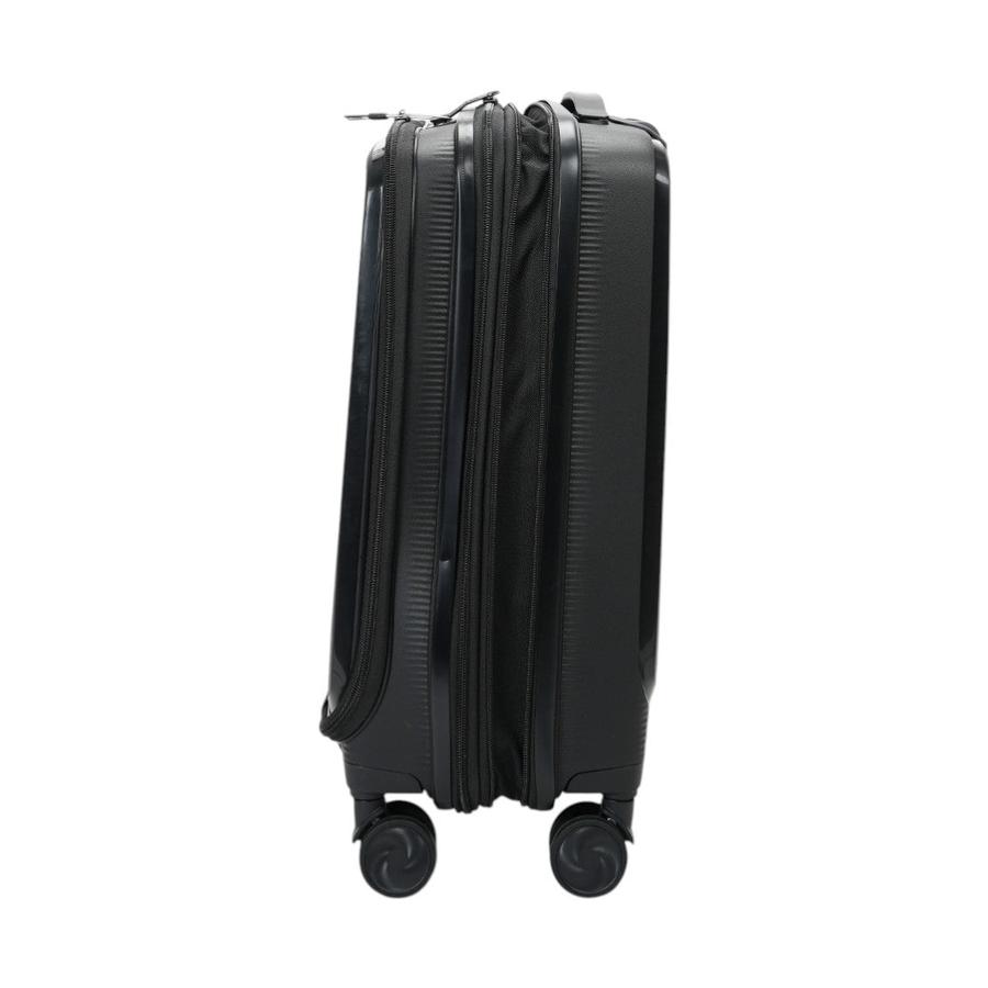 Caselite Venture 57cm Top Open Hardside Carry-On Suitcase Black Black