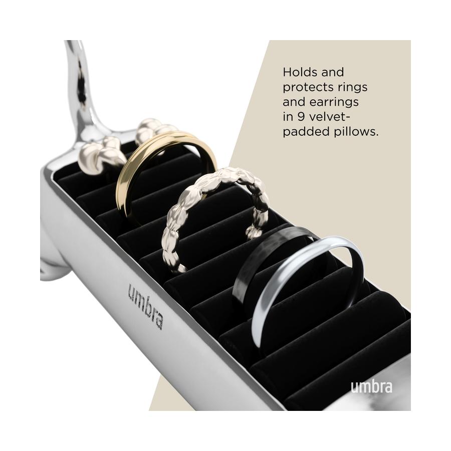 Umbra Ali Cat Ring Holder Chrome Chrome