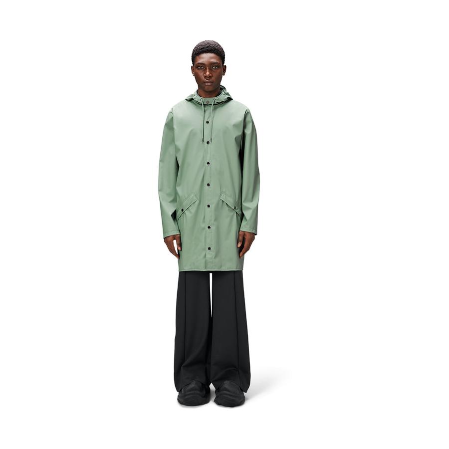 Rains Long Jacket Haze XXL