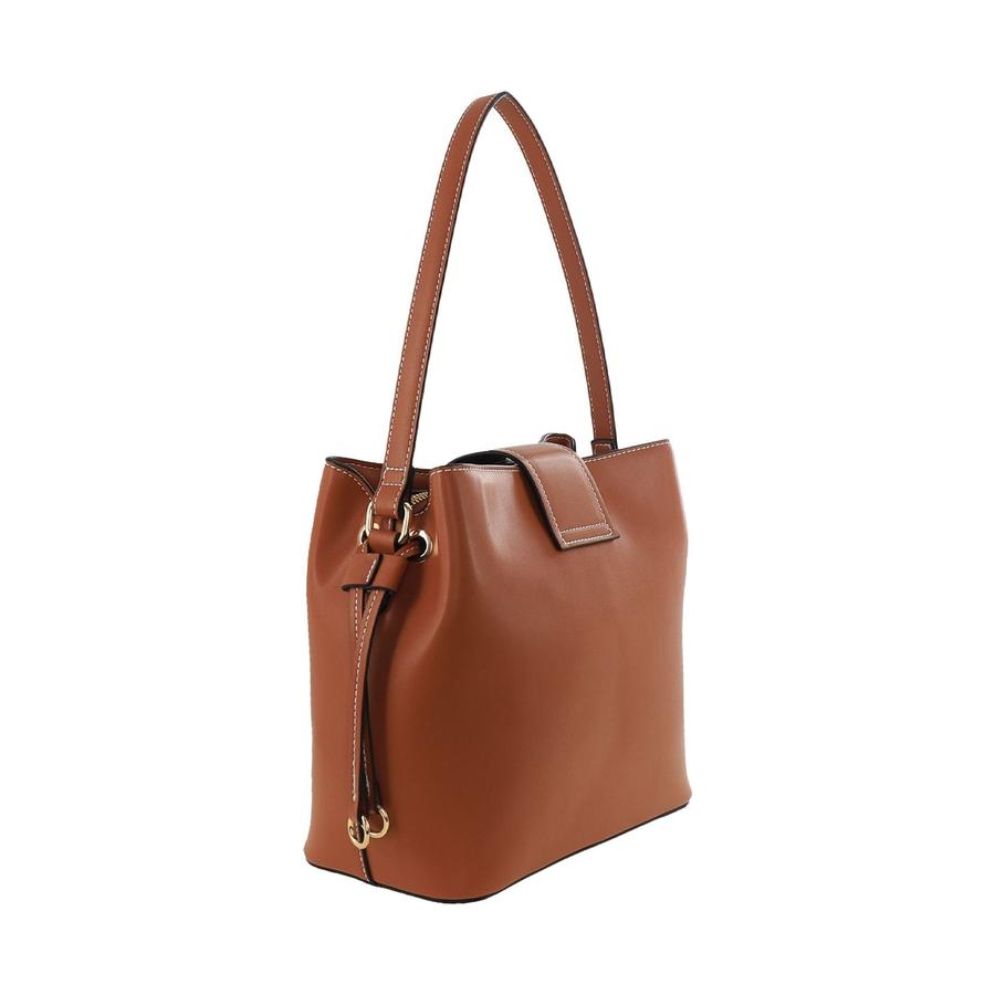 Milleni Velora Ladies Vegan Leather Fashion Mini Tote Bag Tan Tan
