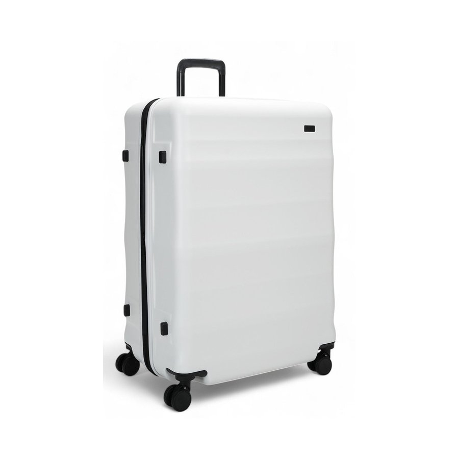 Explorer Luna-Air 74cm Hardside Checked Suitcase White White