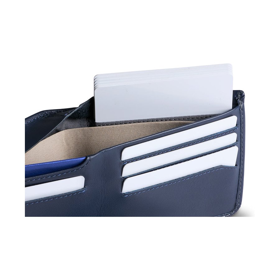 Bellroy RFID Hide & Seek HI Leather Wallet Navy Navy