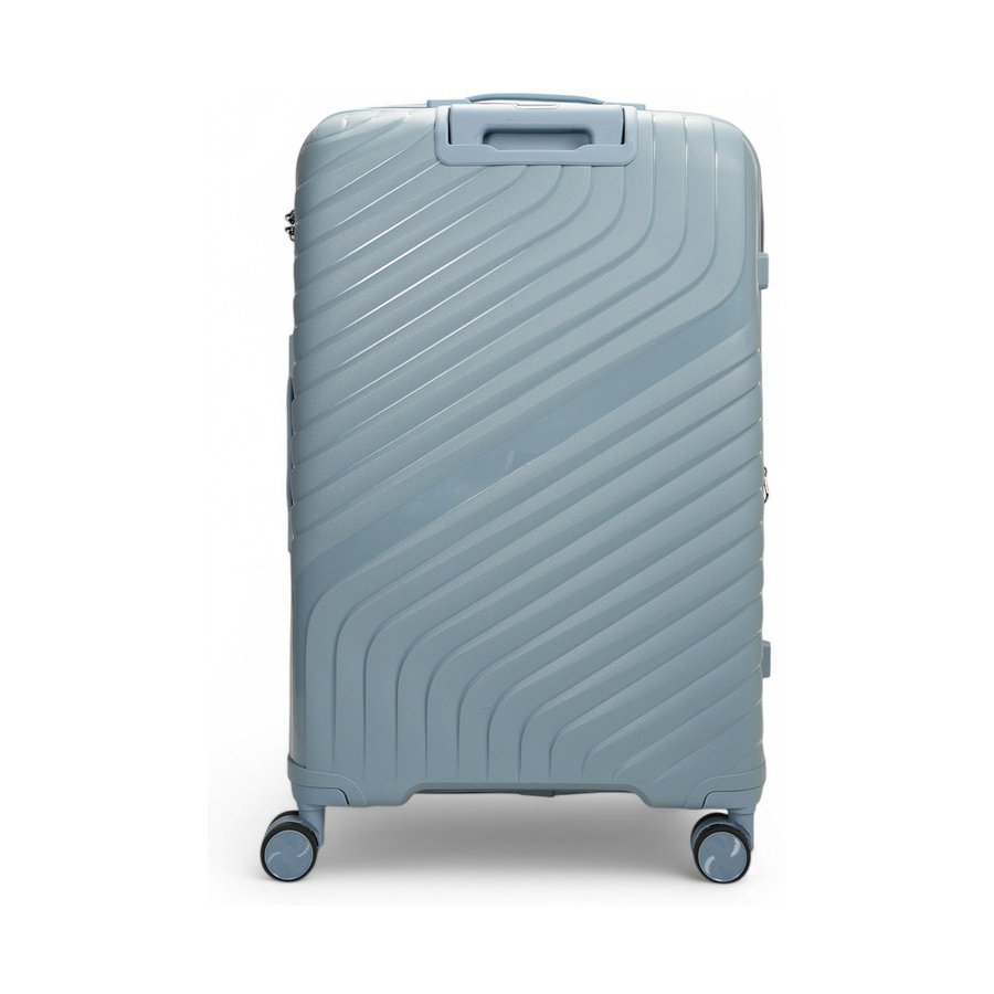 Nomad Journey 75cm Hardside Checked Suitcase Steel Blue Steel Blue