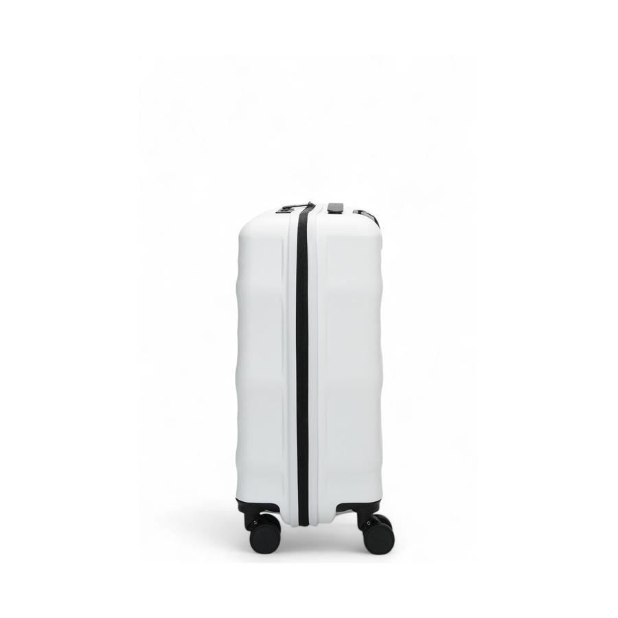Explorer Luna-Air 55cm Hardside USB Carry-On Suitcase White White