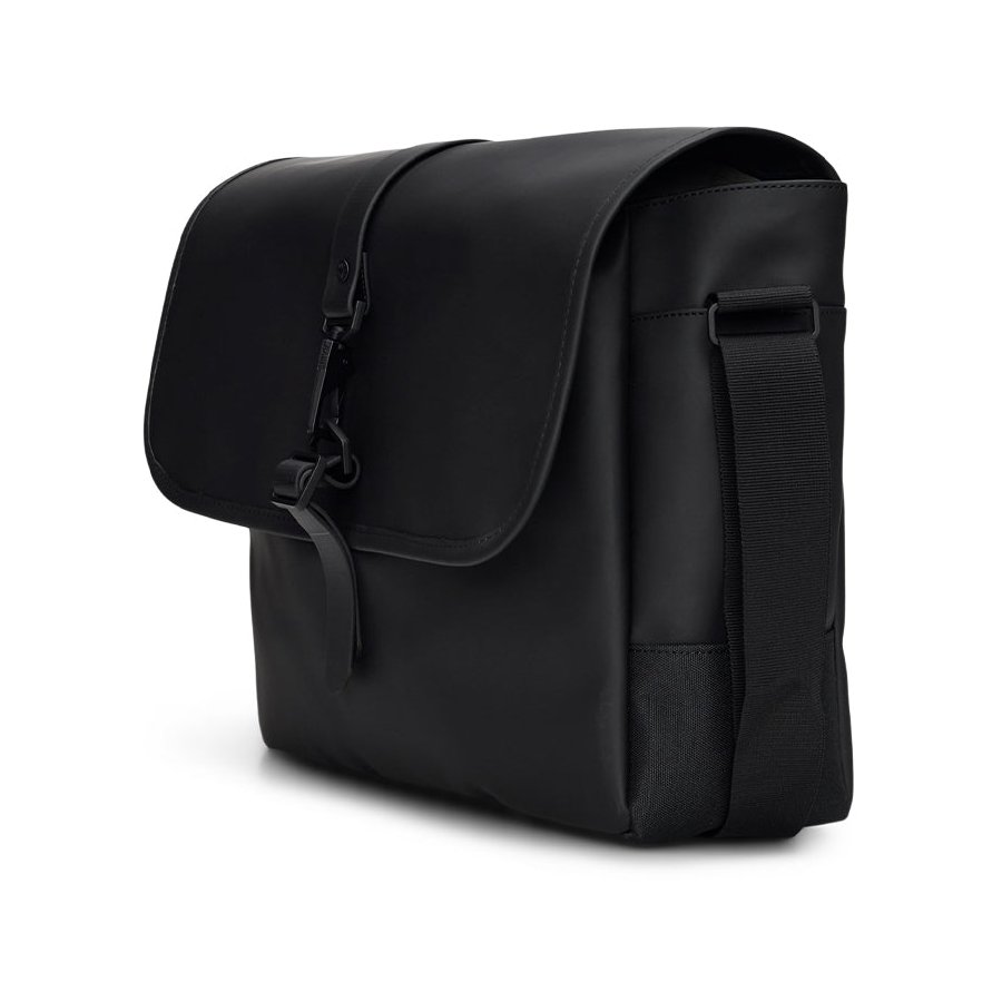 Rains Messenger Bag Black Black