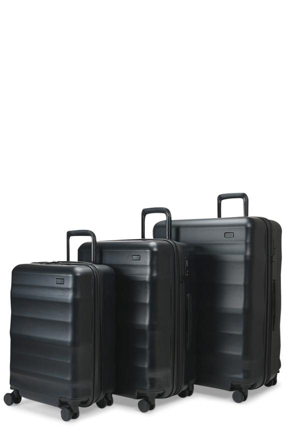 Explorer Luna-Air 55cm, 63cm & 74cm Hardside Luggage Set Black