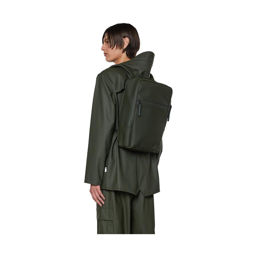 Rains Book Backpack Green Green