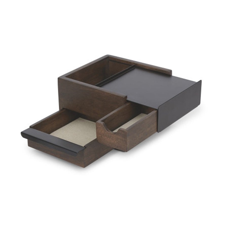 Umbra Stowit Mini Jewellery Box Black/Walnut Black/Walnut