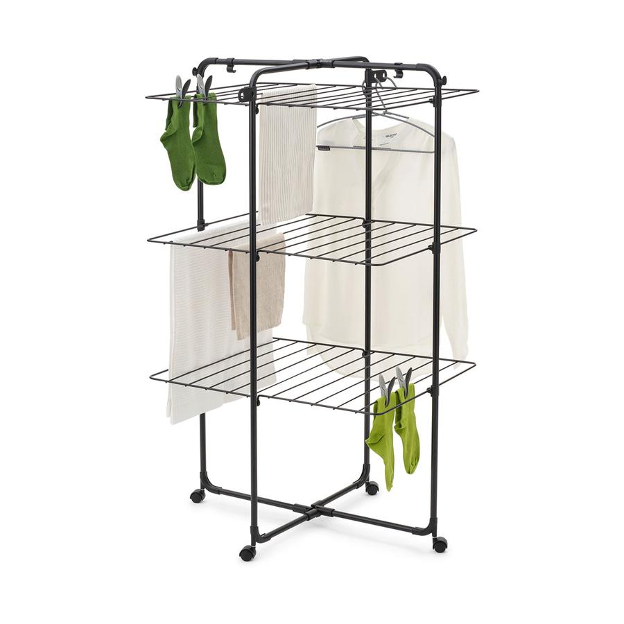 Brabantia Hangon Tower Drying Rack 23m Matte Black Matte Black