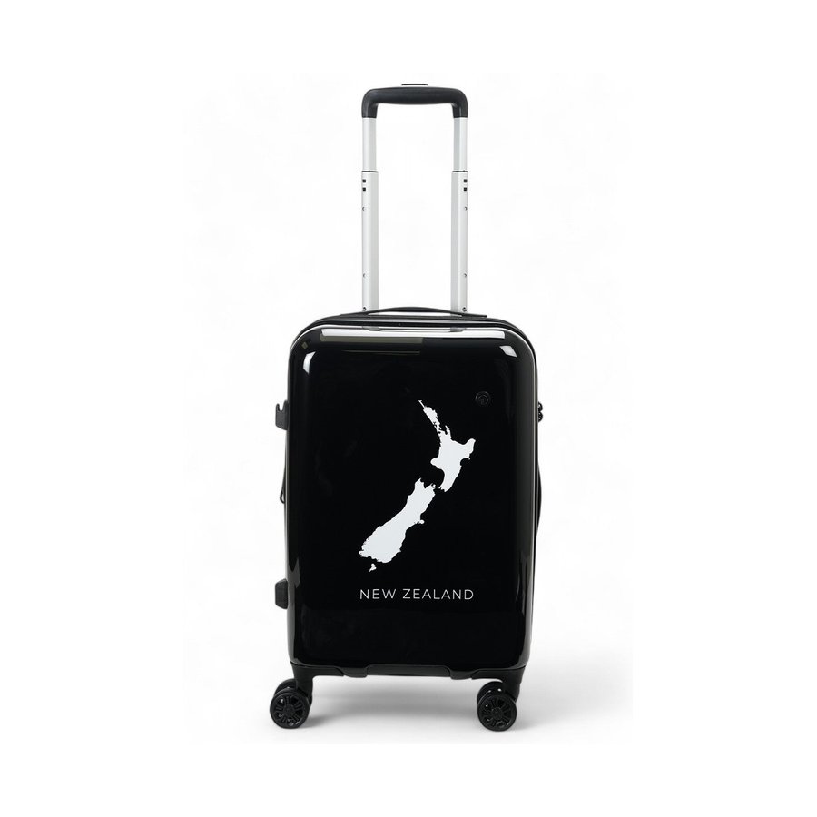 Caselite NZ Map 56cm Hardside Carry-On Suitcase Black Black