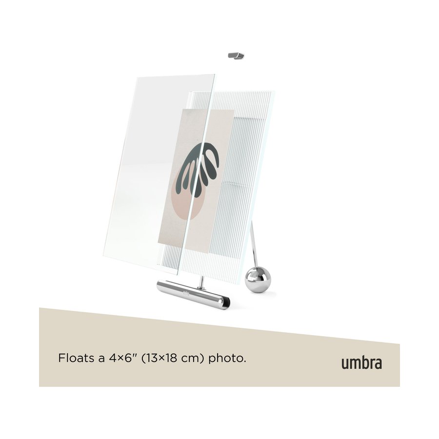 Umbra Flute 10 x 15cm Picture Frame Chrome Chrome
