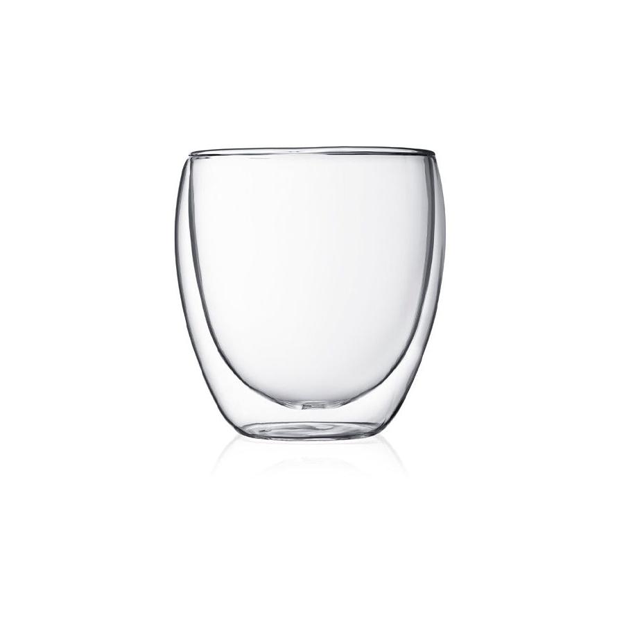 Bodum Pavina 250ml Double Wall Glasses (Set of 6) Transparent Transparent