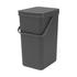 Brabantia Sort & Go Waste Bin (16L) Grey