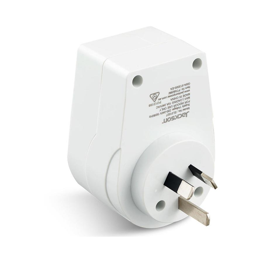 Jackson Inbound Slim Travel Adapter - USA & EU White White
