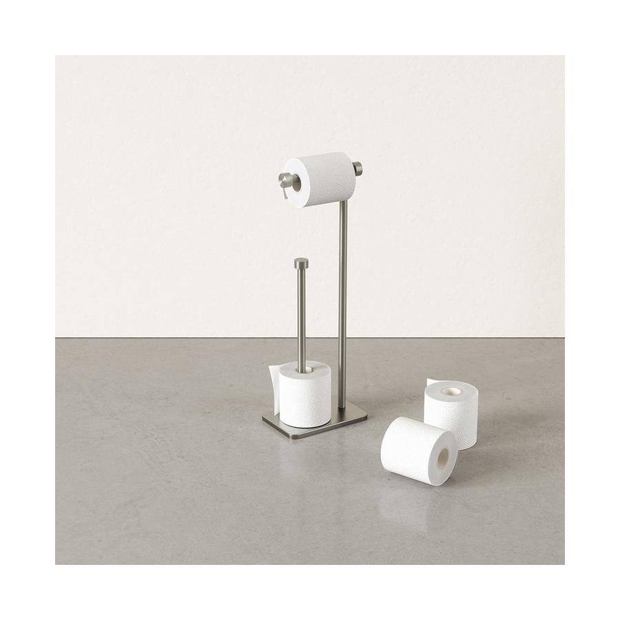 Umbra Cappa Toilet Paper Holder & Reserve Nickel Nickel