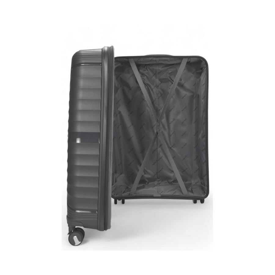 Nomad Aspire 75cm Hardside Checked Suitcase Dark Grey Dark Grey