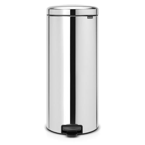 Brabantia NewIcon Pedal Bin (30L) Brilliant Steel
