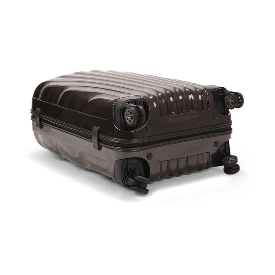 Samsonite C-Lite 69cm CURV Checked Suitcase Black Black