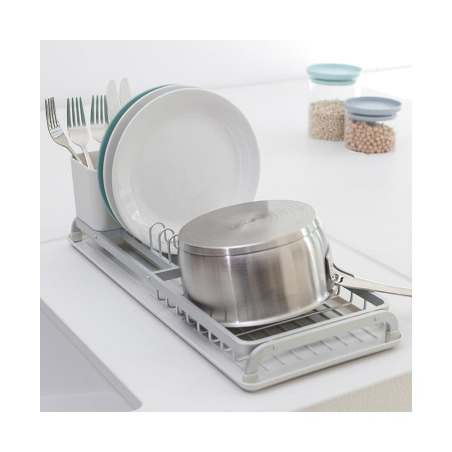 Brabantia Compact Dish Drying Rack Light Grey Light Grey