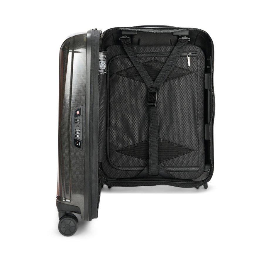 Samsonite Major-Lite 55cm Hardside Carry-On Suitcase Black Black