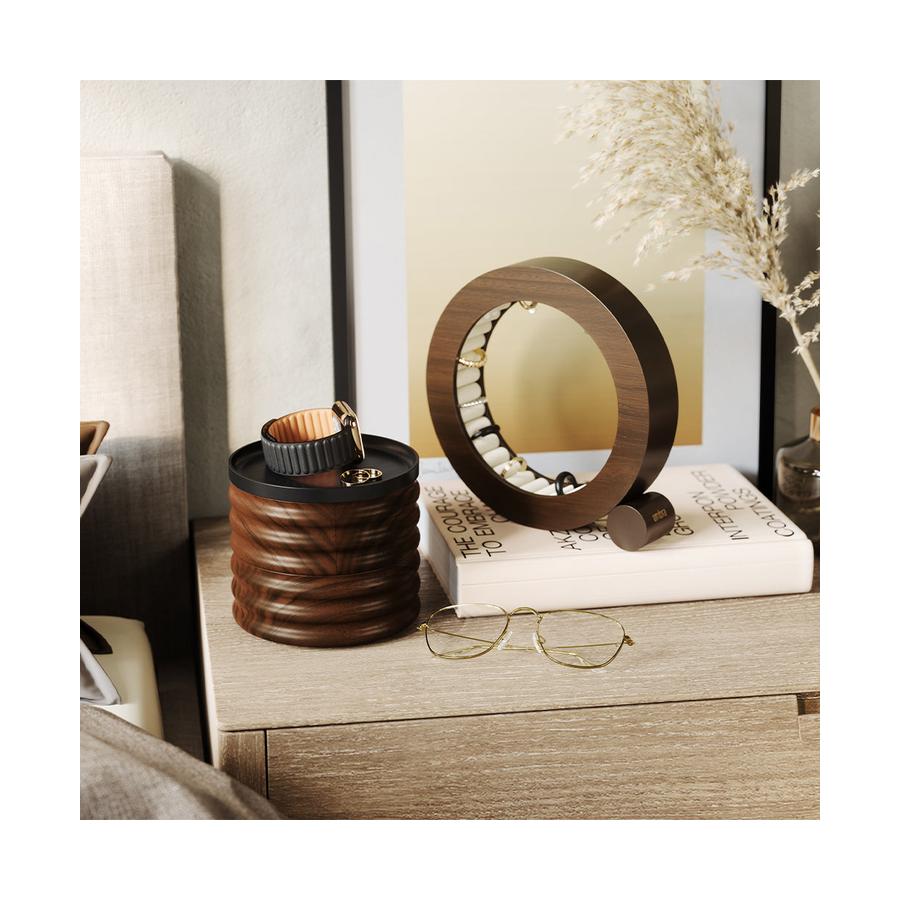 Umbra Tesora Wood Jewellery Box Black/Walnut Black/Walnut