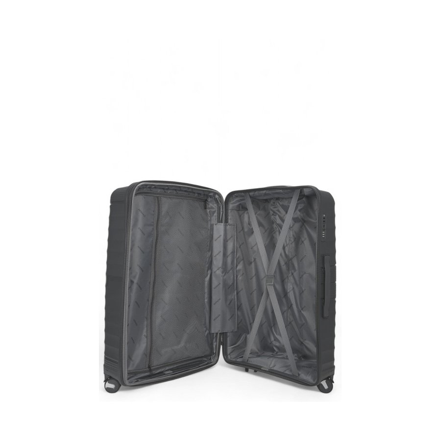 Nomad Aspire 75cm Hardside Checked Suitcase Dark Grey Dark Grey