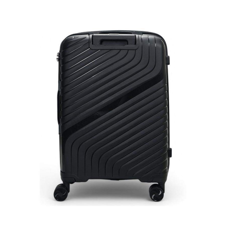 Nomad Journey 66cm Hardside Checked Suitcase Black Black