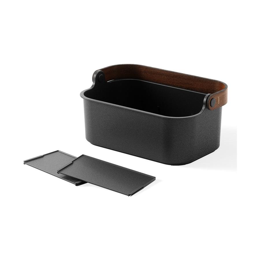 Umbra Bellwood Small Stackable Bin Black/Walnut Black/Walnut