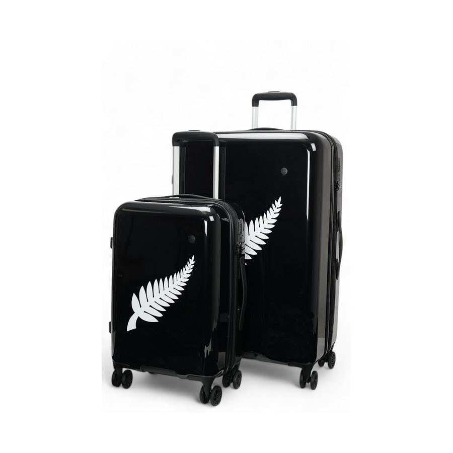 Caselite NZ Fern 56cm & 77cm Hardside Luggage Set Black Black