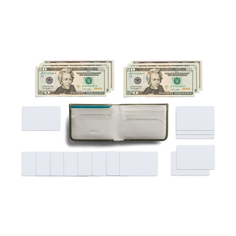 Bellroy RFID Hide & Seek LO Leather Wallet Willow Willow